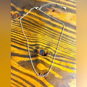 Necklace 3pc layering set gold tone - each piece adjustable, love, heart,pearl